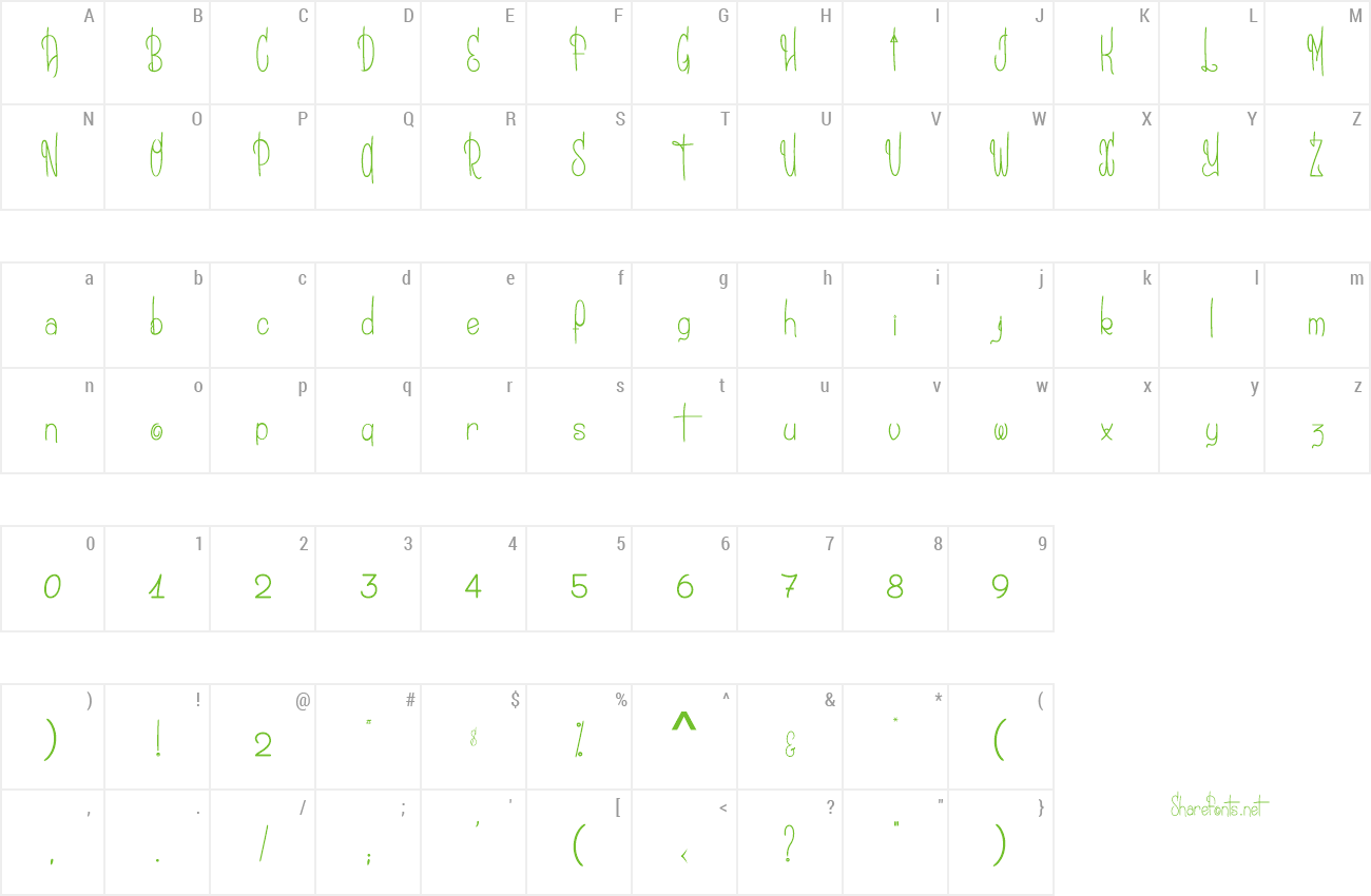 Font Yak Stories preview